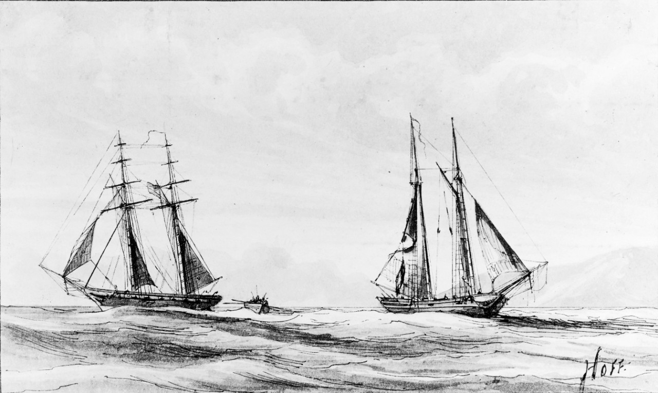 USS EXPERIMENT and French DEUX AMIS