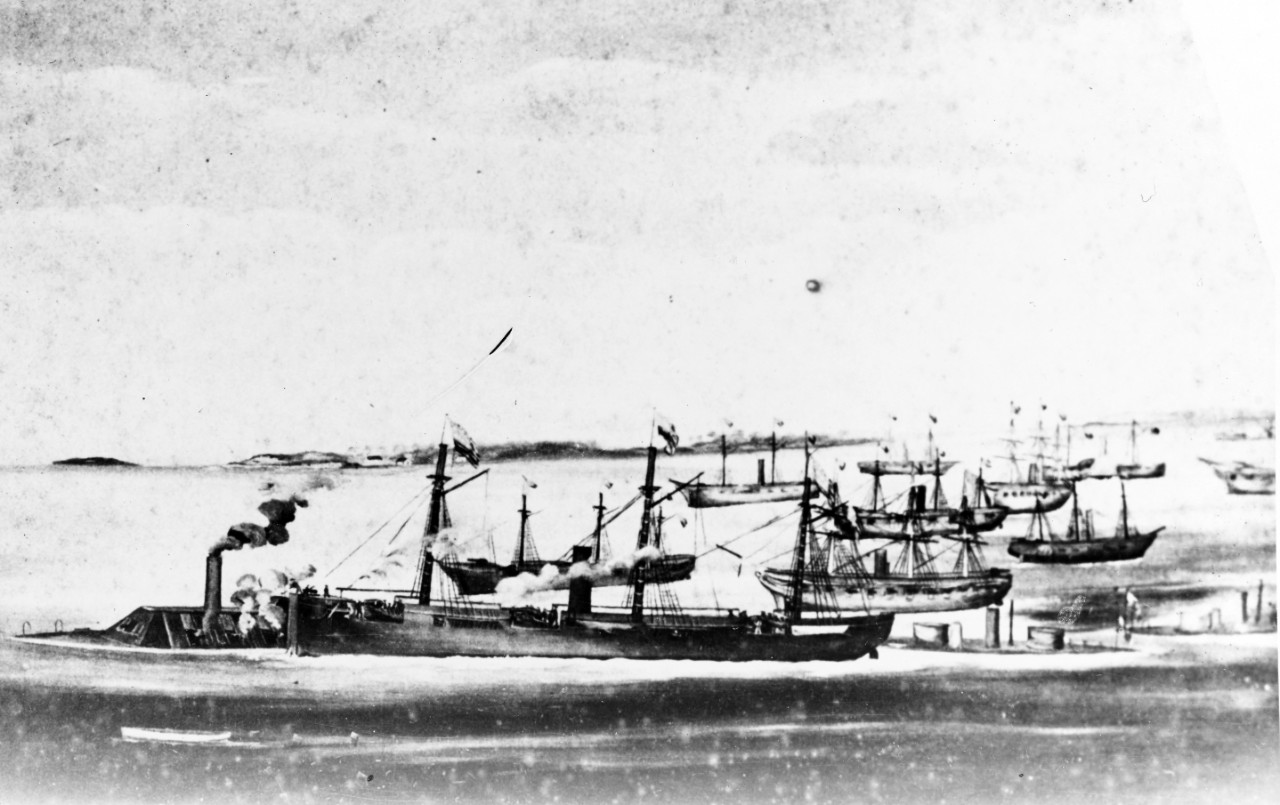 Photo #: NH 2377  Battle of Mobile Bay, 5 August 1864