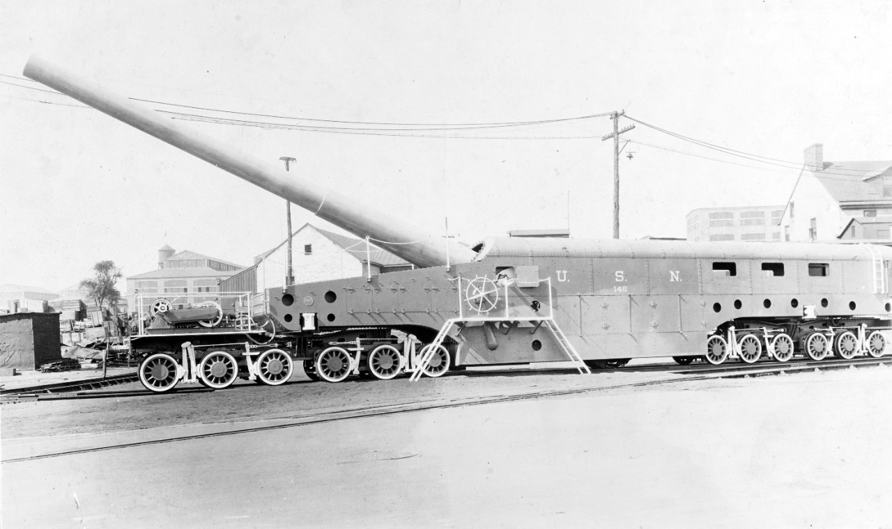 Naval railway gun, 14"/50 gun, Mark I carriage