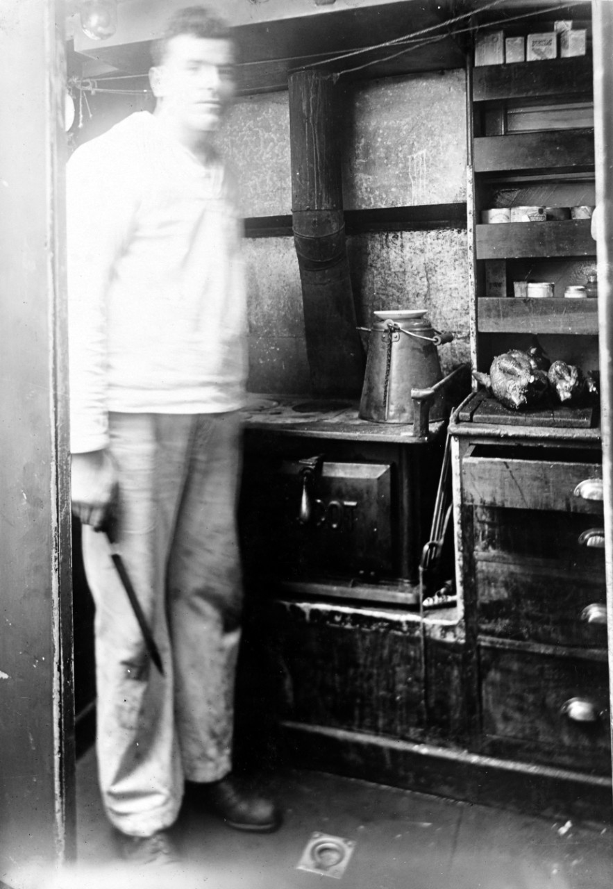 Cook at Work in the Galley