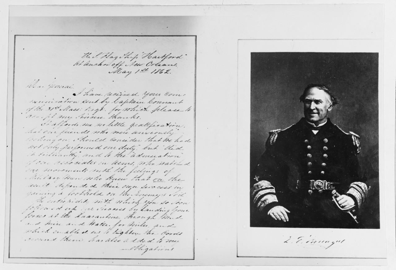David G. Farragut and His Letter