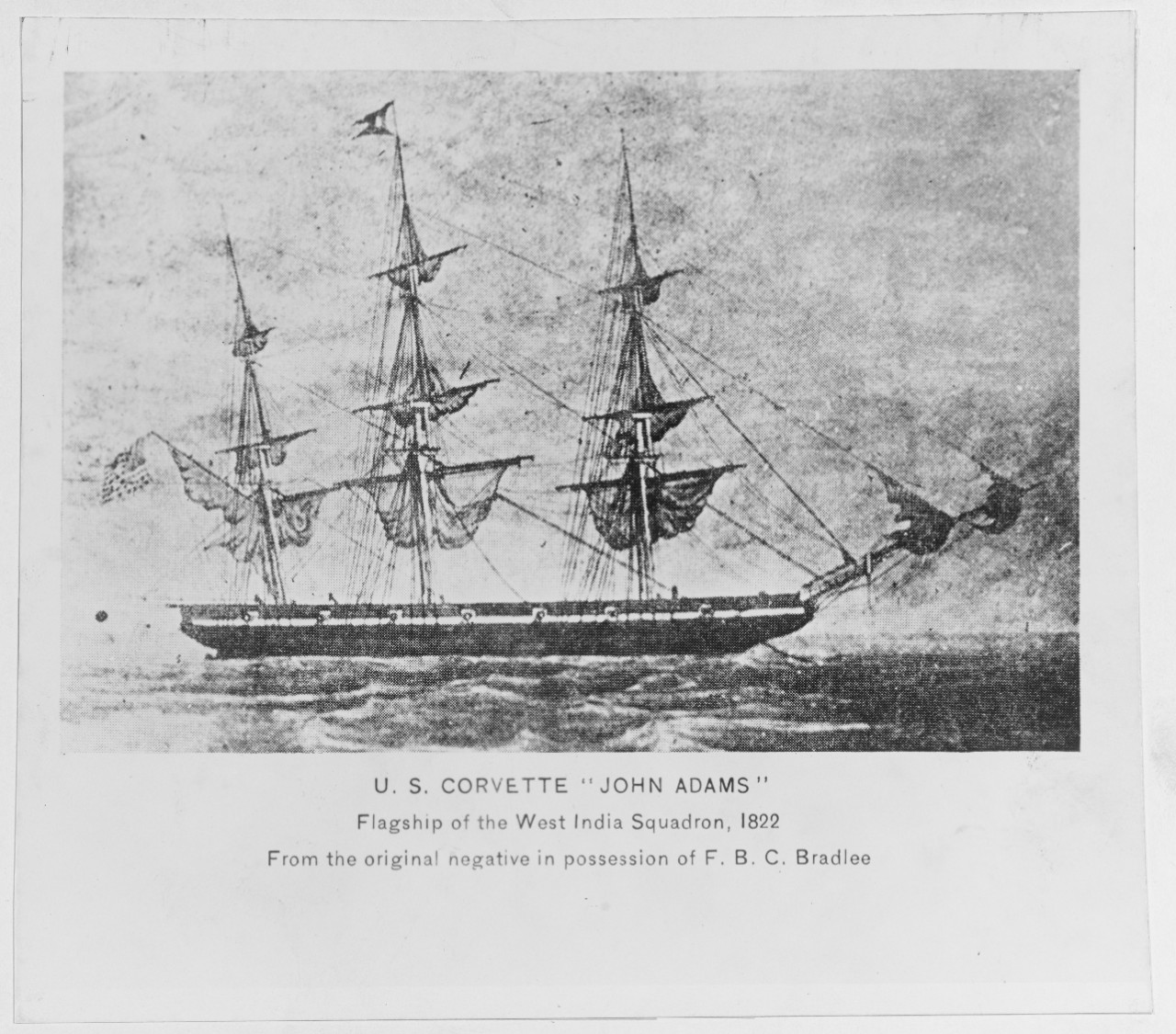 U.S. Corvette JOHN ADAMS, 1799-1867
