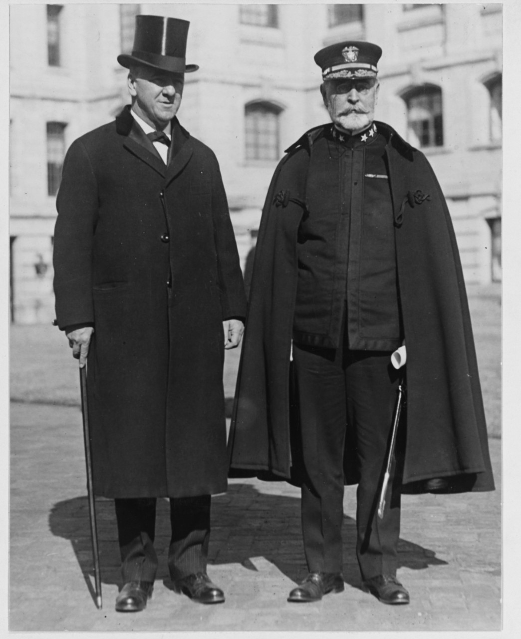 Photo #: NH 2899  Secretary of the Navy Josephus Daniels Rear Admiral Edward W. Eberle, USN
