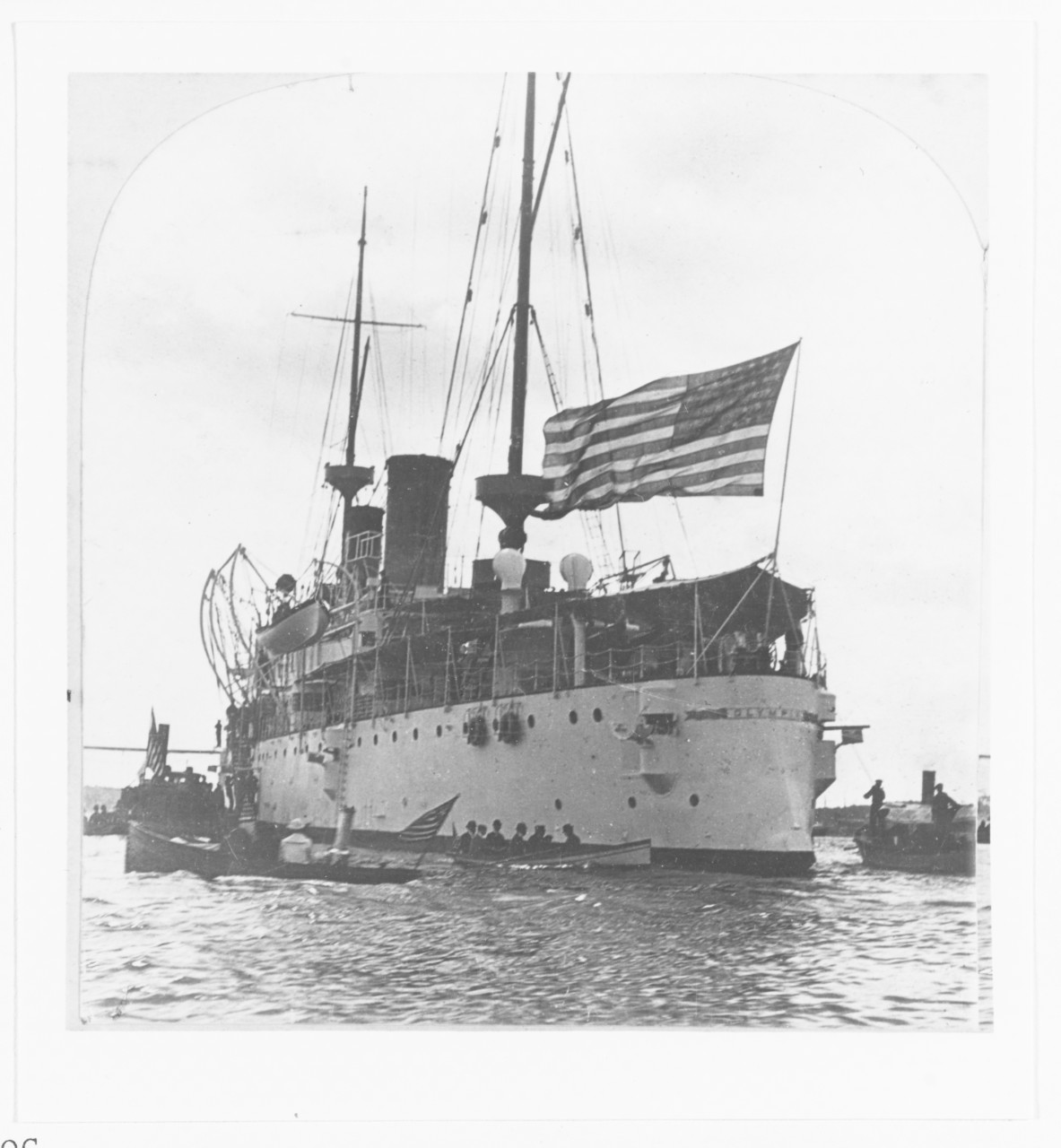 Photo #: NH 100316  USS Olympia (C-6)A stereo pair version of this image is available as