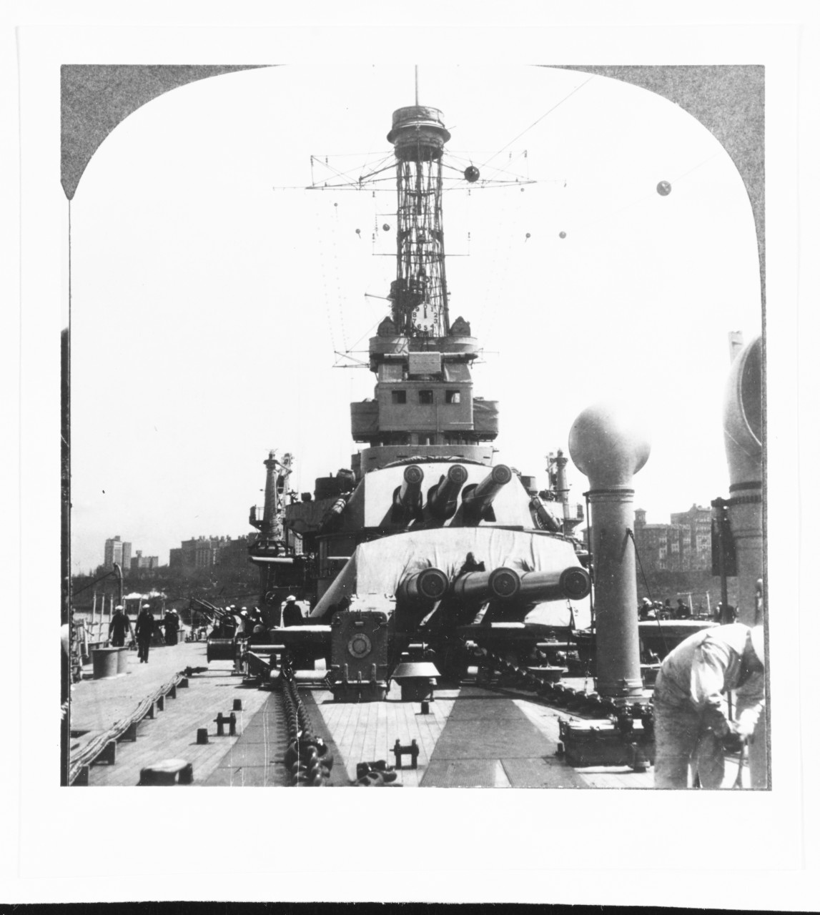 USS PENNSYLVANIA (BB-38), single frame of stereograph