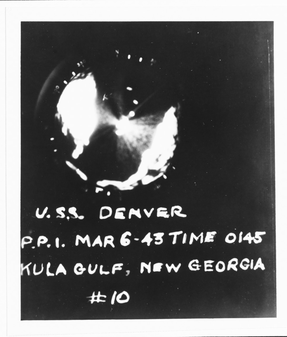 Photo #: NH 100392  Action in Kula Gulf, 6 March 1943