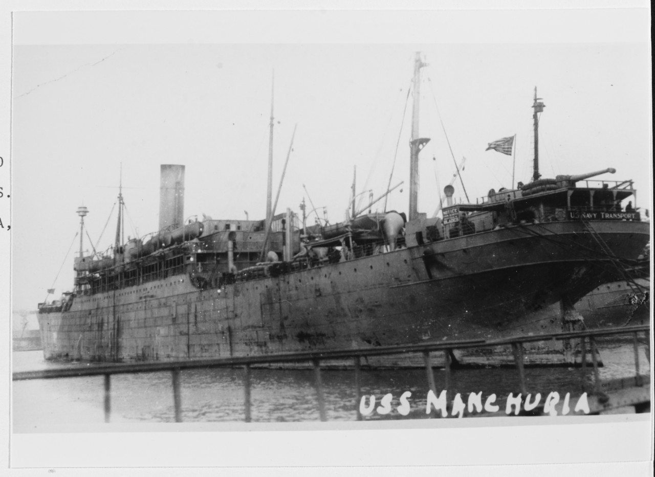 Photo #: NH 100731  USS Manchuria