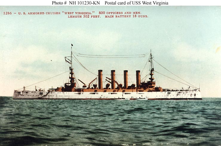 Photo #: NH 101230-KN USS West Virginia
