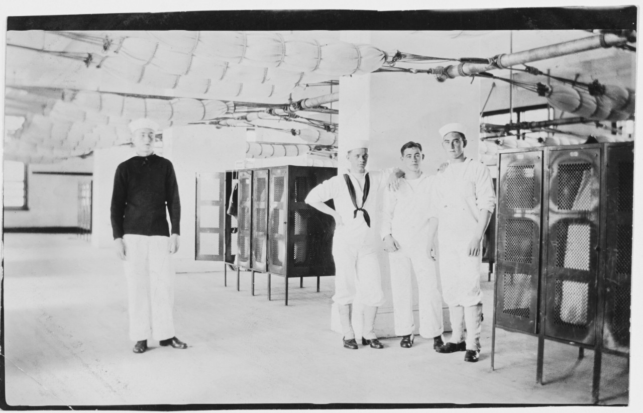 Sailors in a berthing facility, circa 1900s