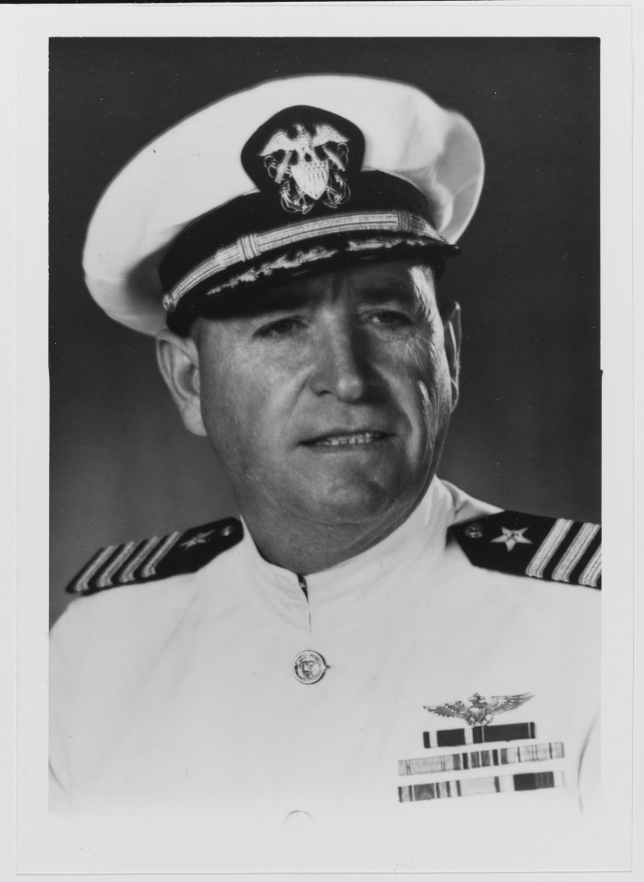 Captain Walter Emile Premo, Jr., USN. Photograph taken on August 23, 1954