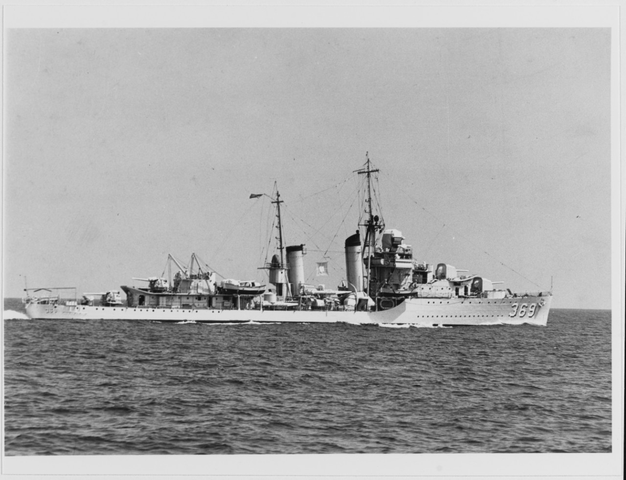 USS REID (DD-369) off San Diego, California, August 5, 1937
