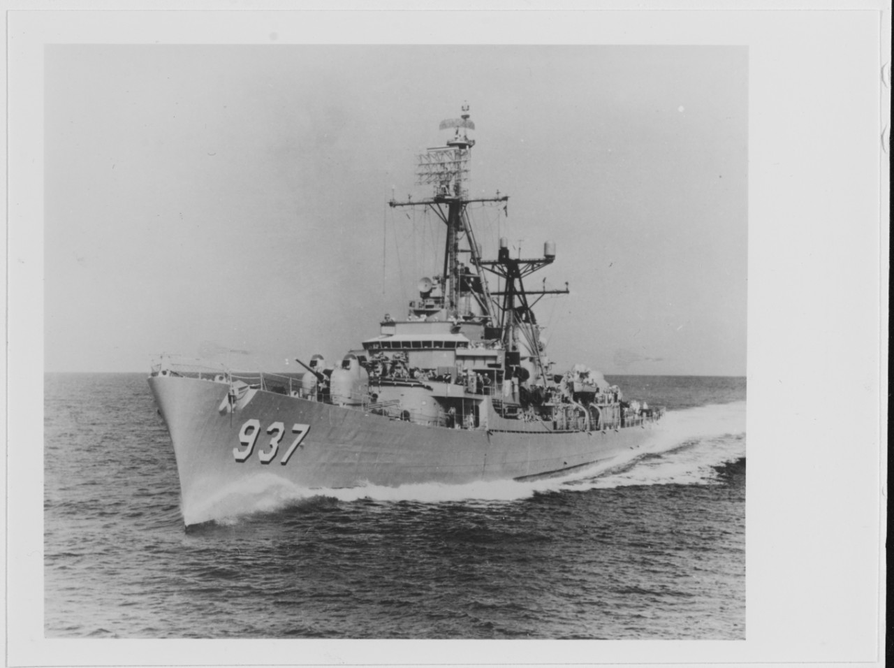 USS DAVIS (DD-937) underway, circa 1950s