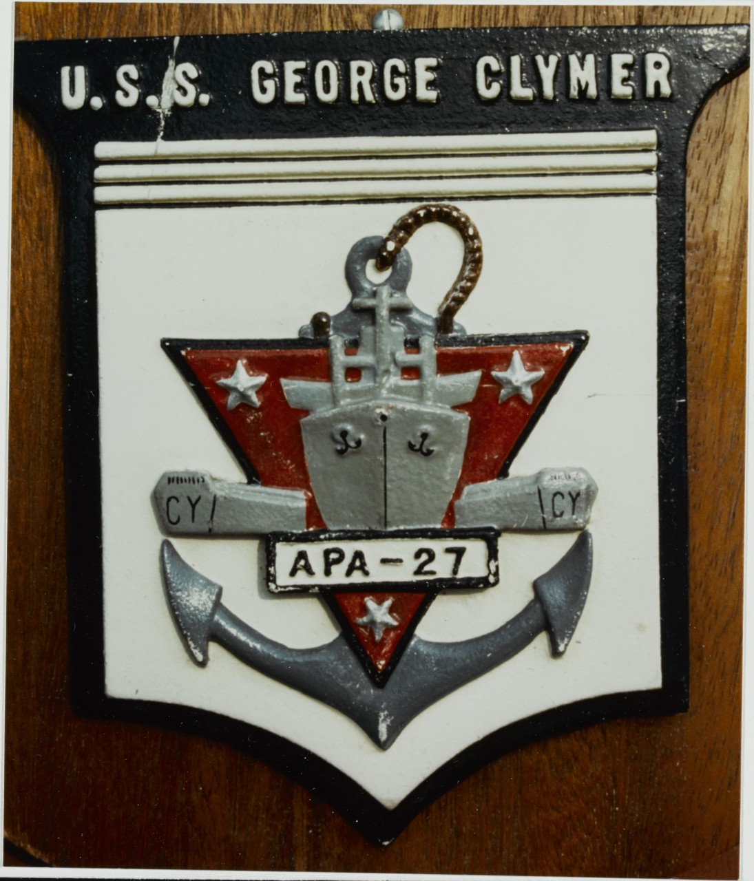 Insignia: USS GEORGE CLYMER (APA-27)