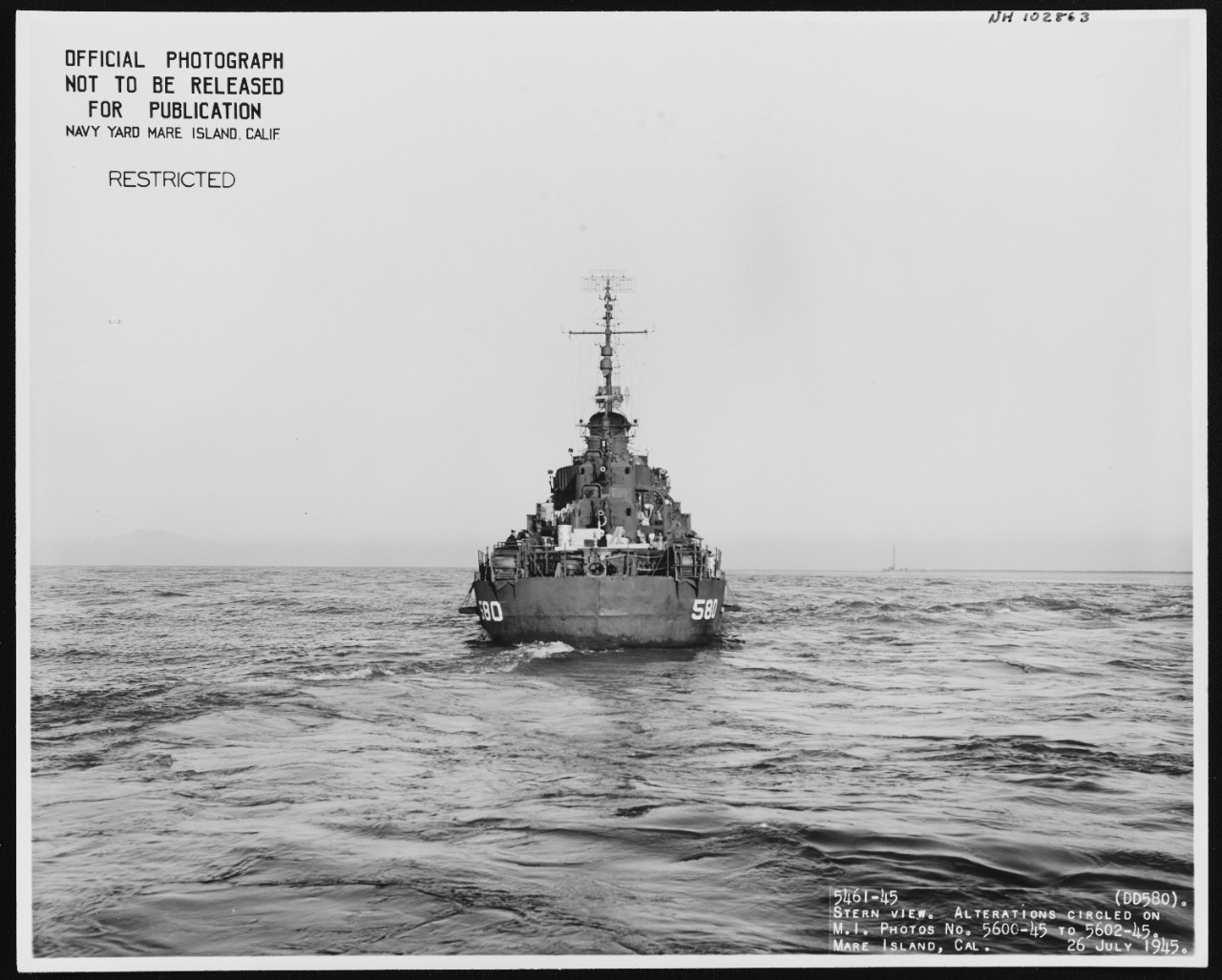 Photo #: NH 102863  USS Young