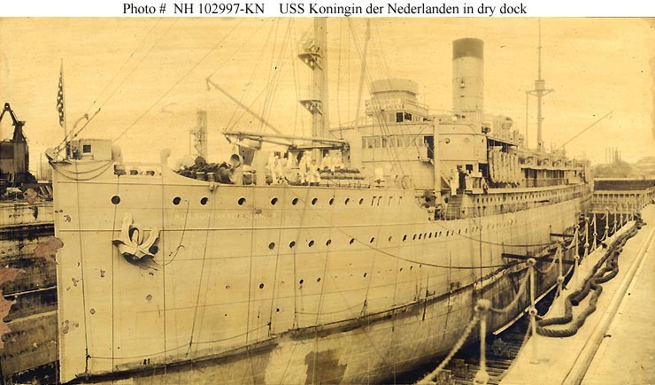 Photo #: NH 102997-KN USS Koningin der Nederlanden (ID # 2708)  