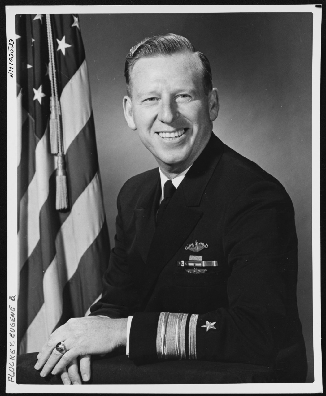Photo #: NH 103533  Rear Admiral Eugene B. Fluckey, USN