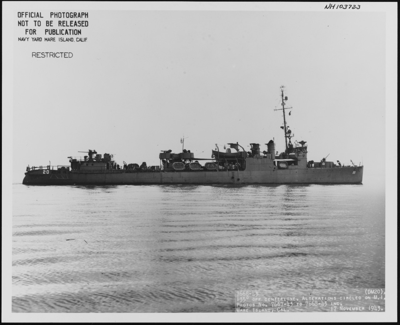 Photo #: NH 103723  USS Preble