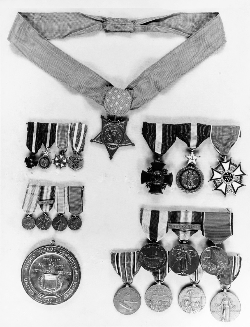 Photo #: NH 103899  Paul F. Foster's military and civilian awards