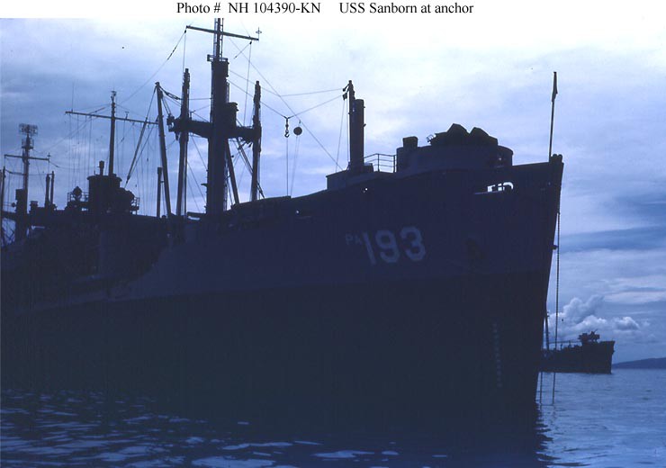 Photo #: NH 104390-KN USS Sanborn