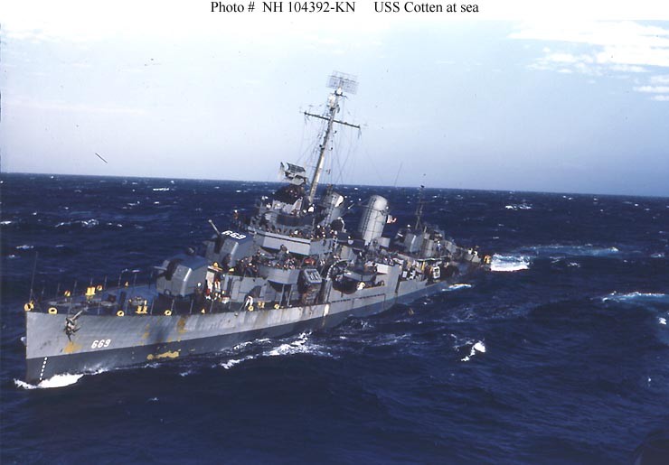 Photo #: NH 104392-KN USS Cotten