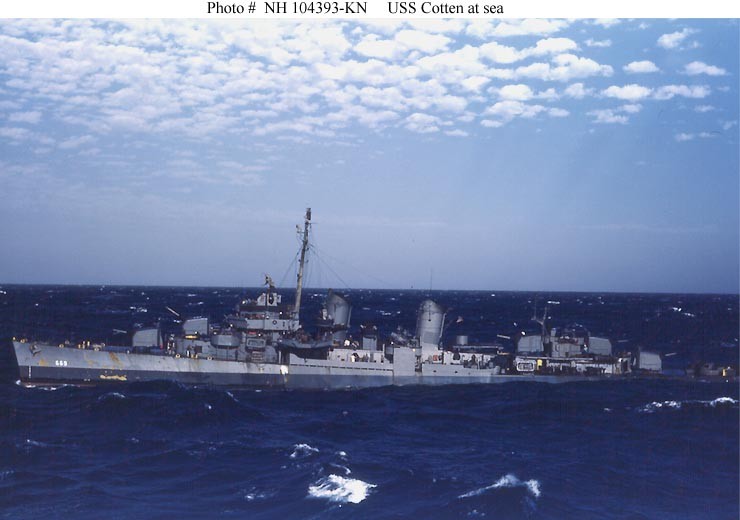 Photo #: NH 104393-KN USS Cotten