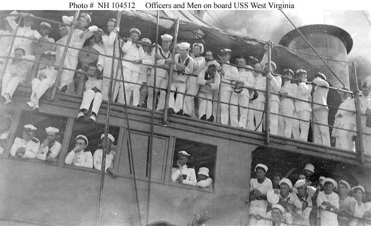 Photo #: NH 104512  USS West Virginia