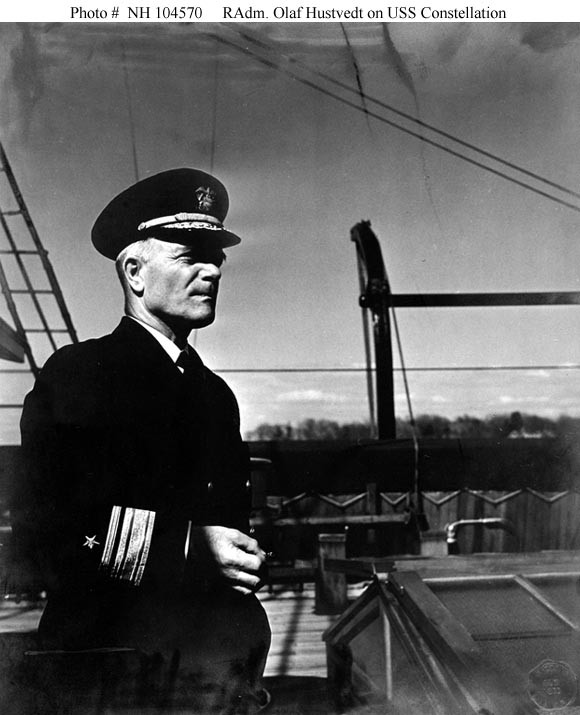 Photo #: NH 104570  Rear Admiral Olaf M. Hustvedt, USN