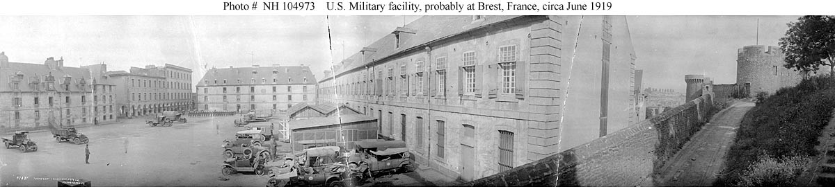 Photo #: NH 104973  U.S. Military Facility, probably at Brest, France