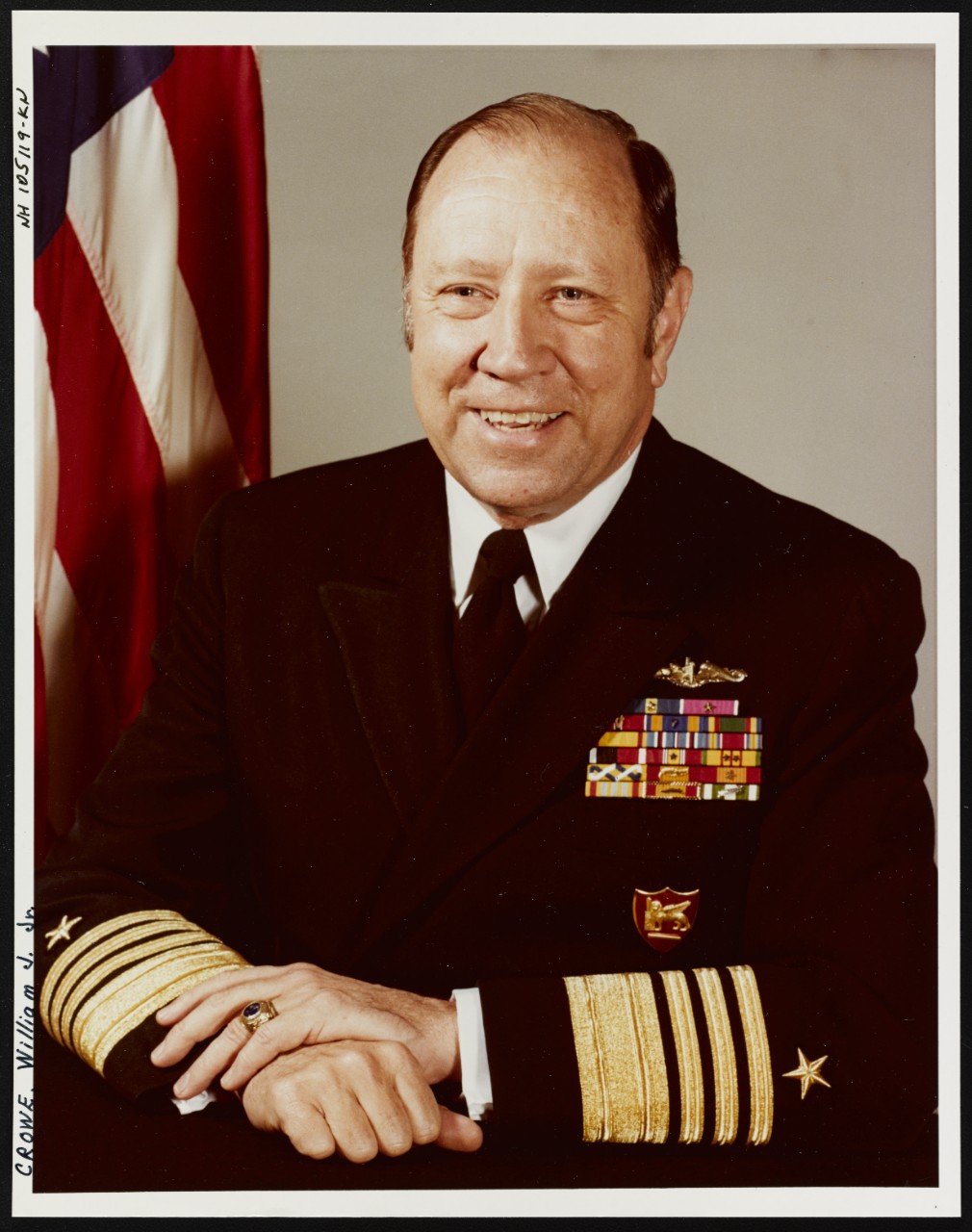 Photo #: NH 105119-KN Admiral William J. Crowe, Jr., USN