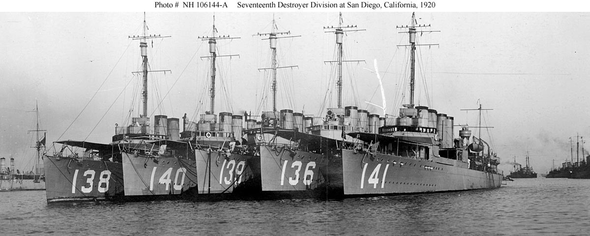 Photo #: NH 106144-A  Destroyer Division Seventeen