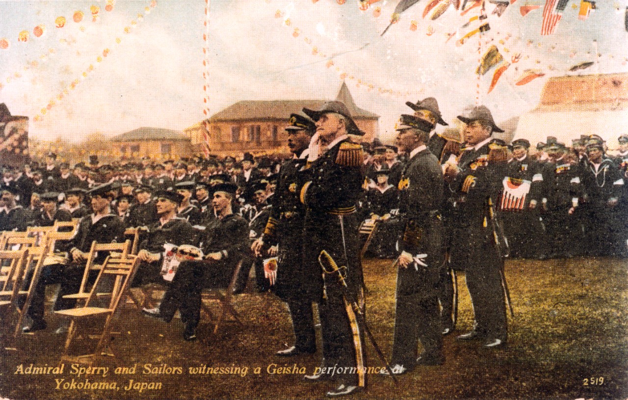 Photo #: NH 106178-KN &quot;Great White Fleet&quot; World Cruise, 1907-1909