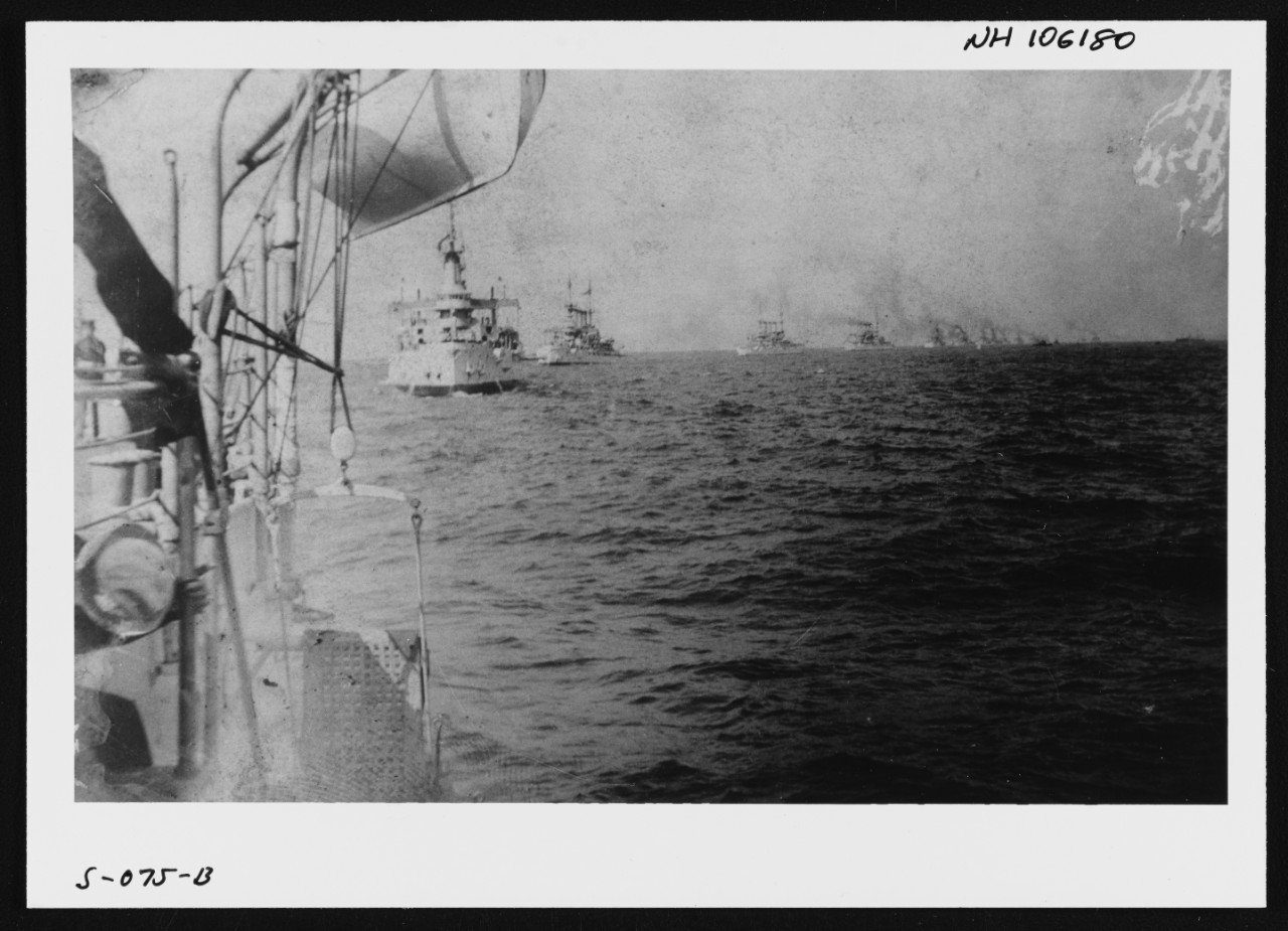 Photo #: NH 106180  &quot;Great White Fleet&quot; World Cruise, 1907-1909