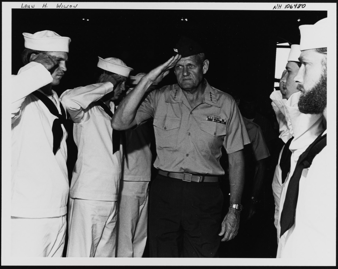 Photo #: NH 106480  General Louis H. Wilson, Jr., USMC
