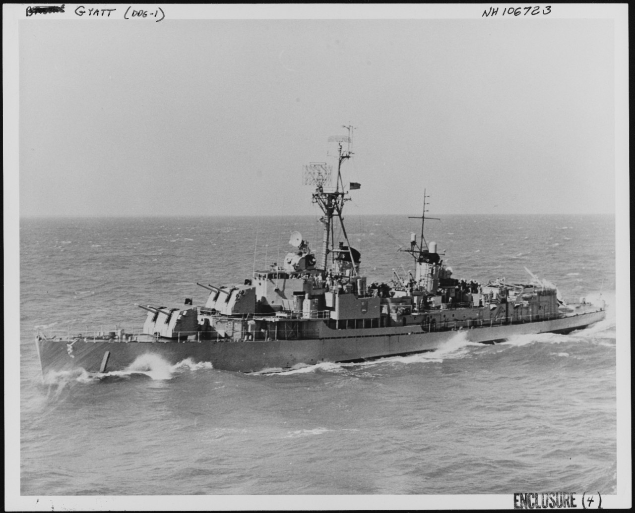 Photo # NH 106723  USS Gyatt