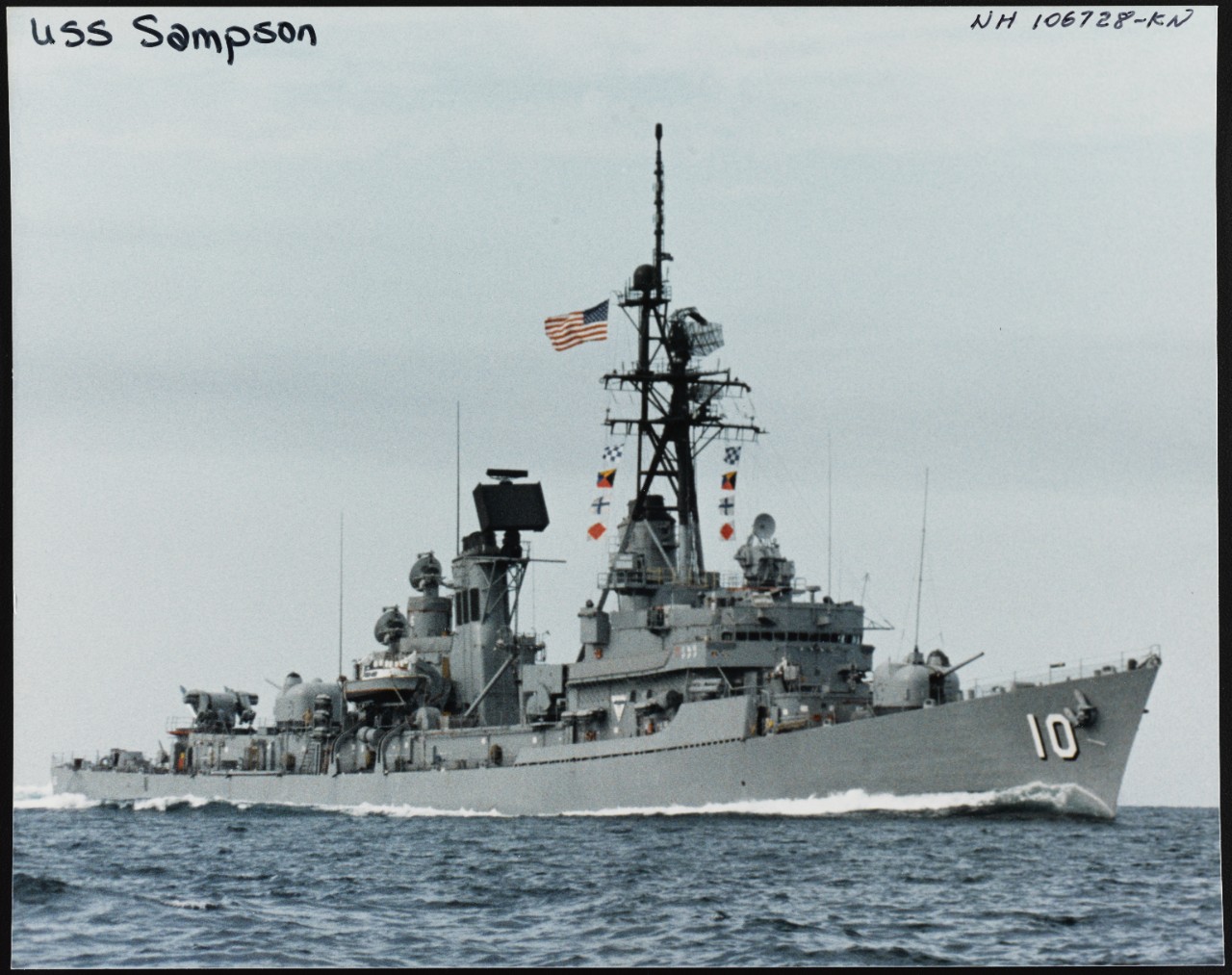 Photo # NH 106728-KN USS Sampson