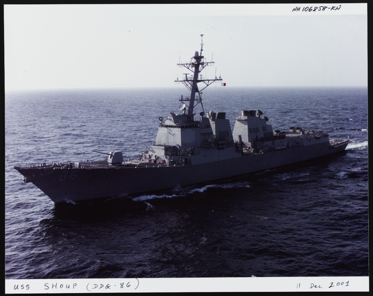 Photo # NH 106858-KN USS Shoup