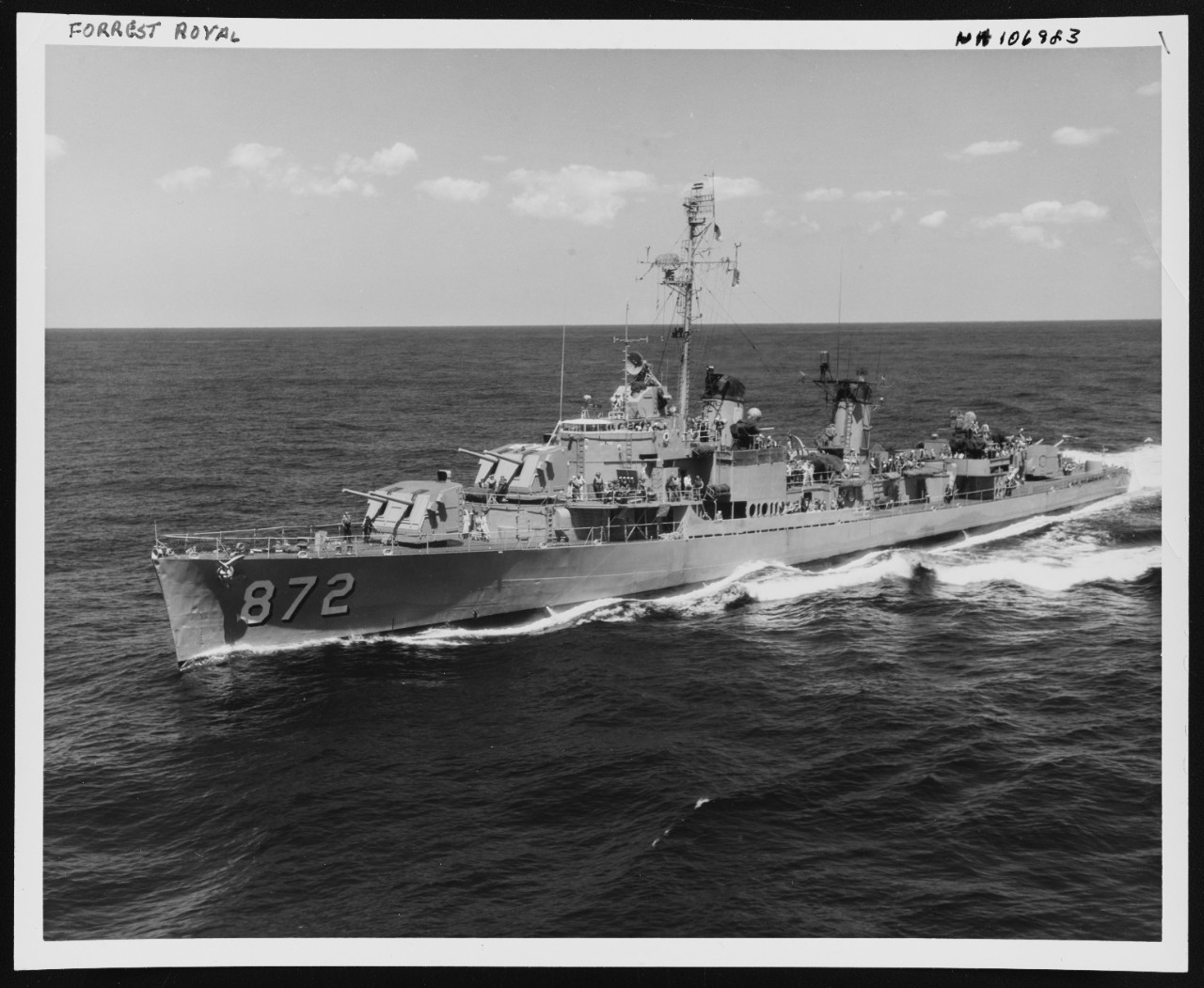 Photo # NH 106983  USS Forrest Royal