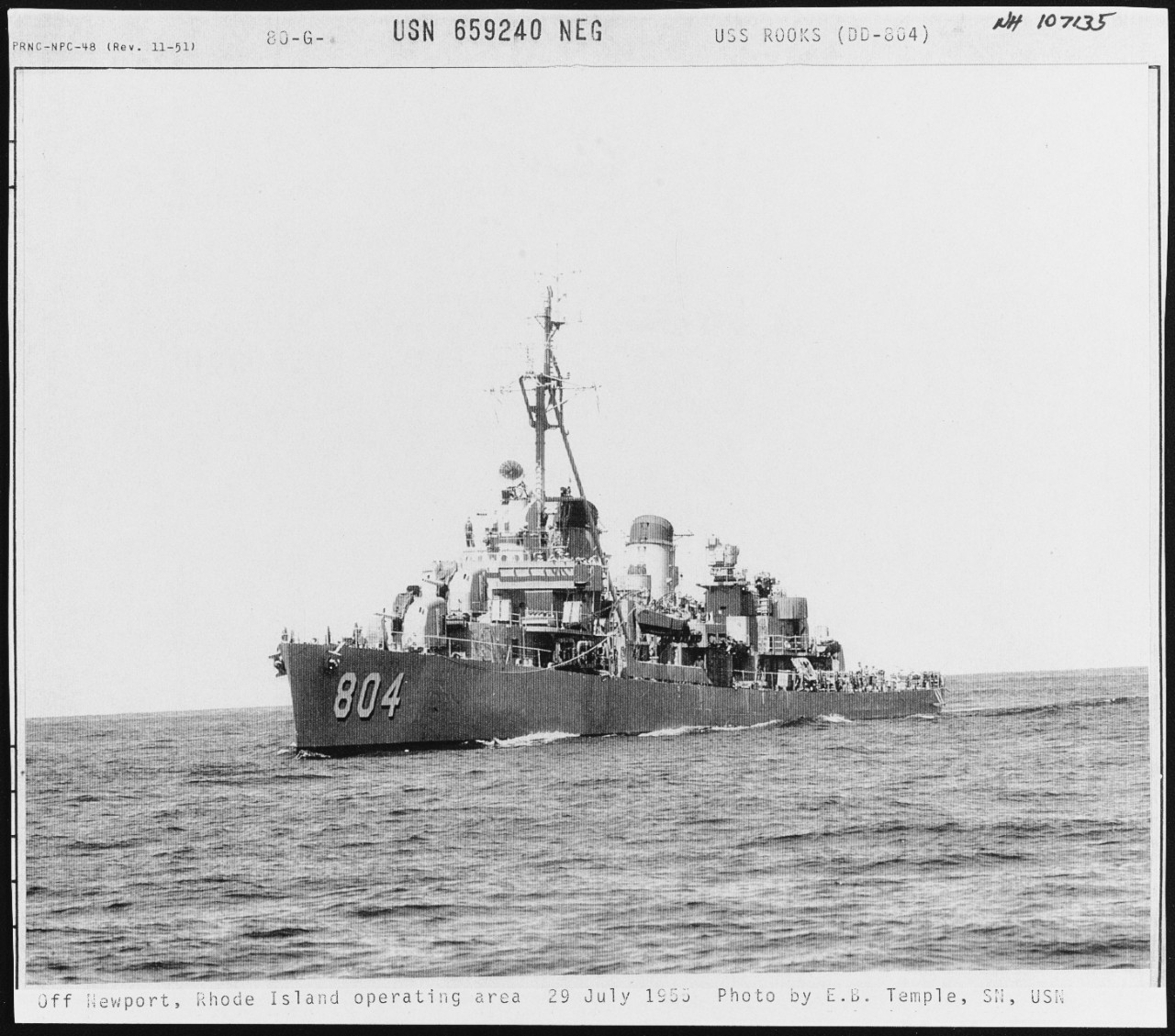 Photo #: NH 107135  USS Rooks