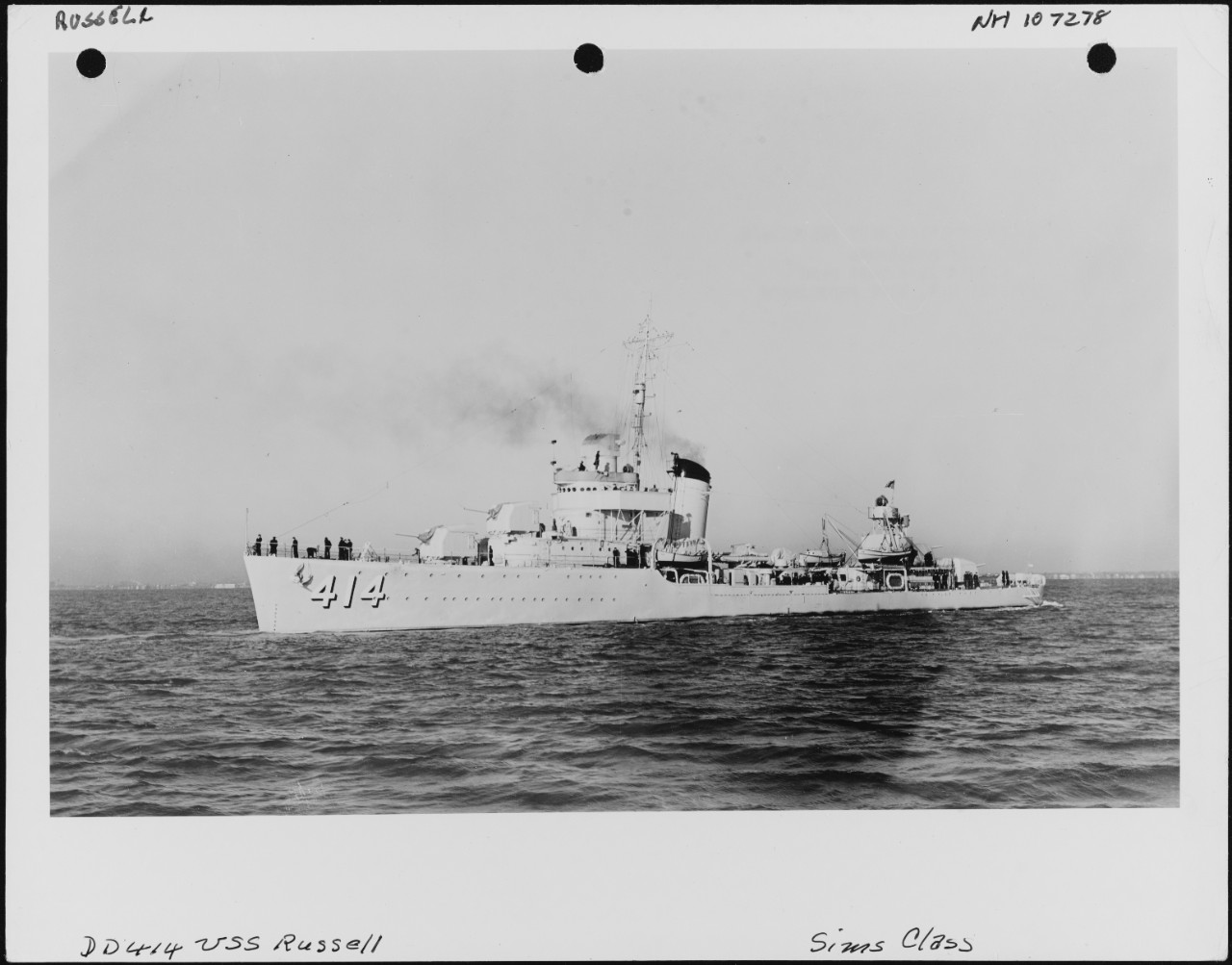 Photo #: NH 107278  USS Russell