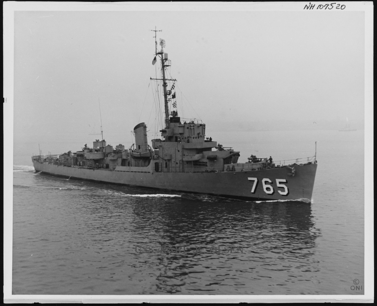 Photo #: NH 107520  USS Earl K. Olsen