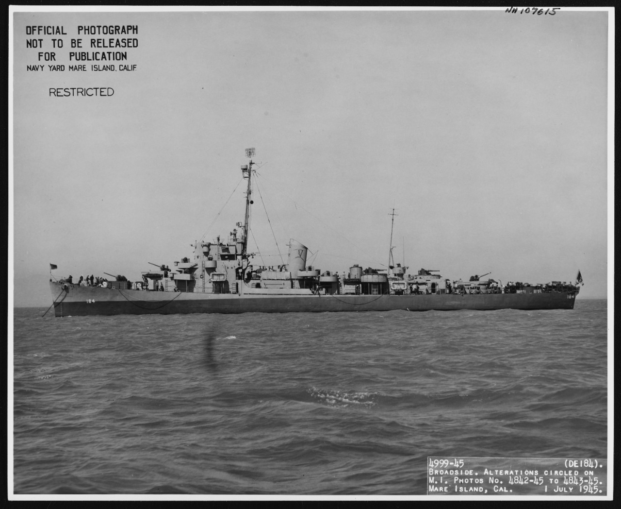 Photo #: NH 107615  USS Wesson