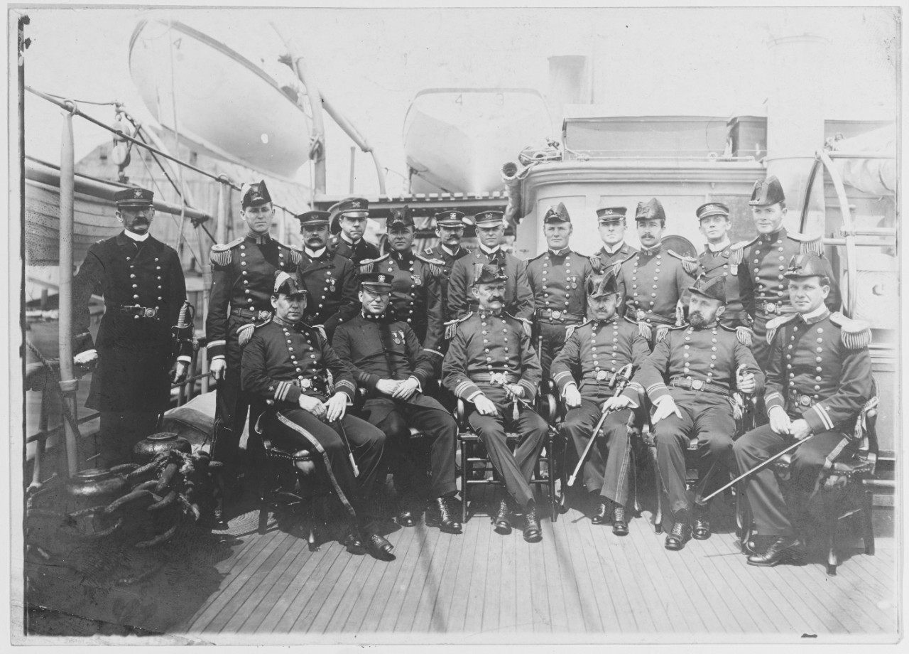 Officers of the USS PRARIE, 1904