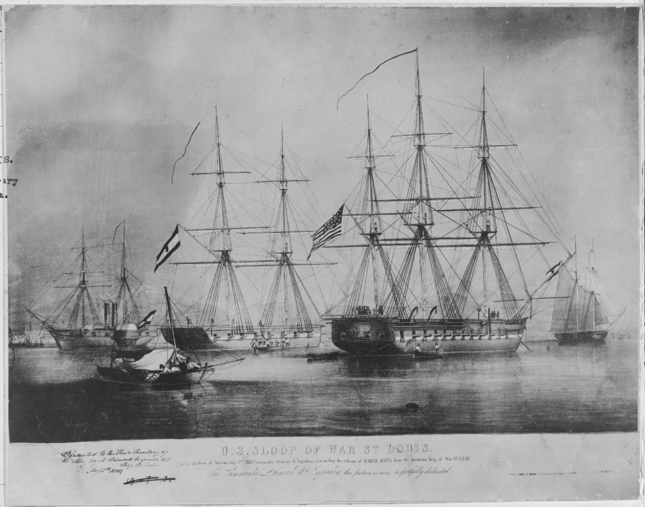 U.S.S sloop of war ST LOUIS (1827-1906)