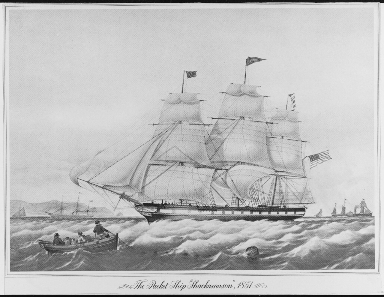 The packet ship "SHACKAMAXON", 1851.