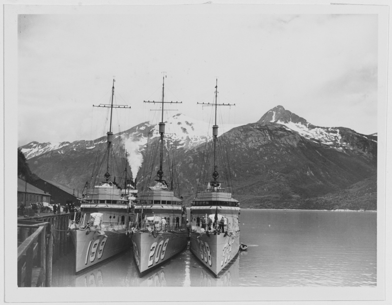 Destroyers Docked at Skagway, Alaska