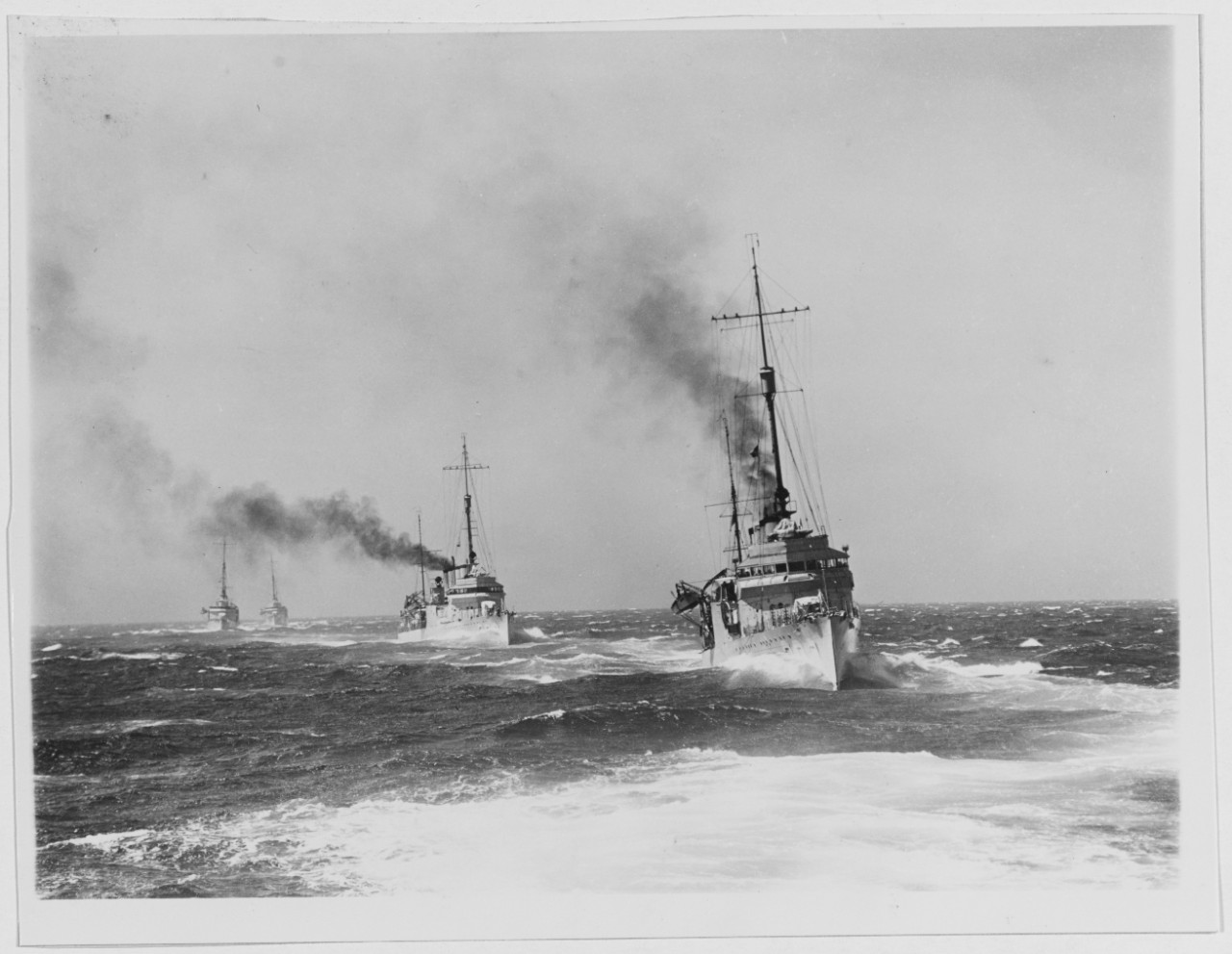 Destroyers in Column Formation