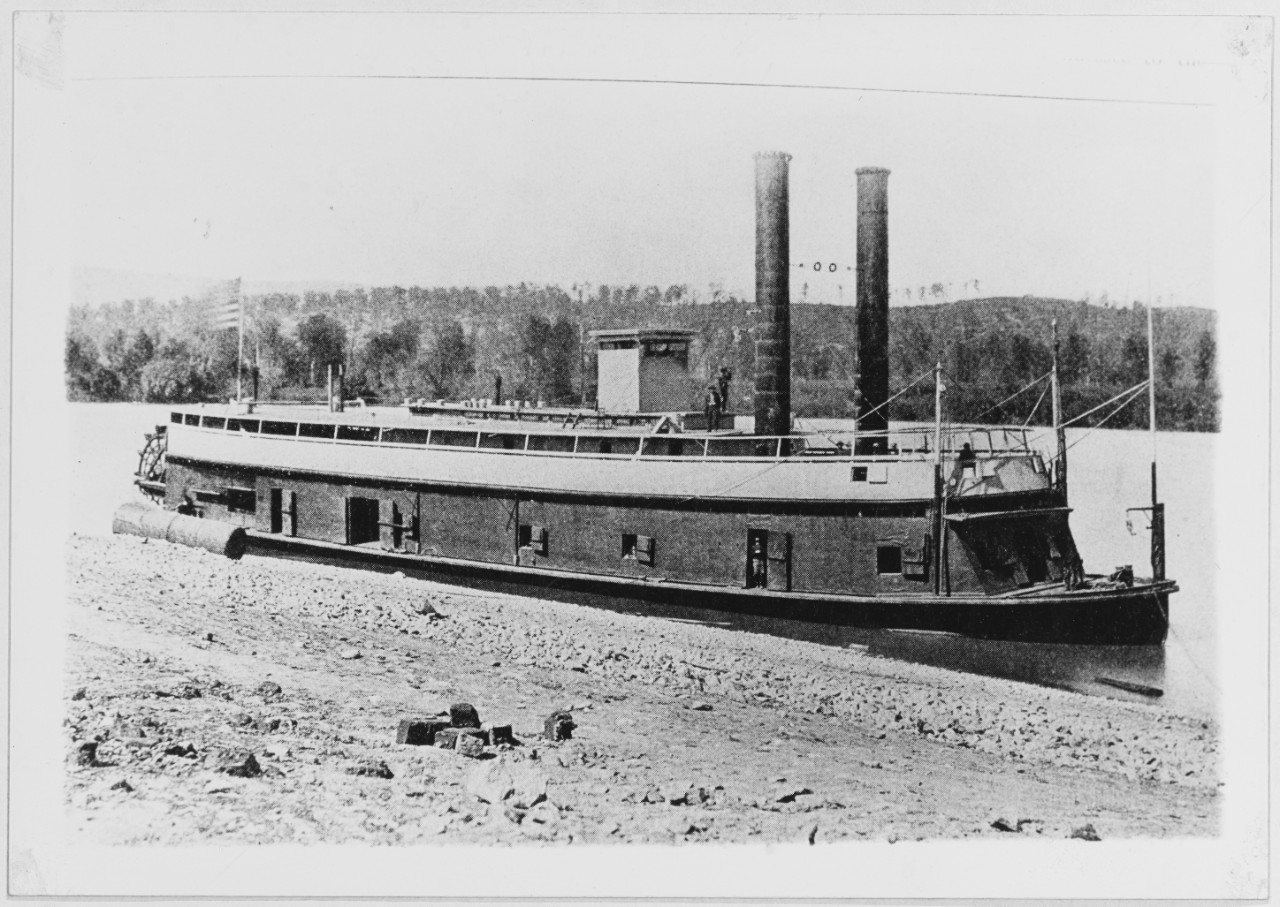 Unidentified Civil War (Tennessee River) gunboat
