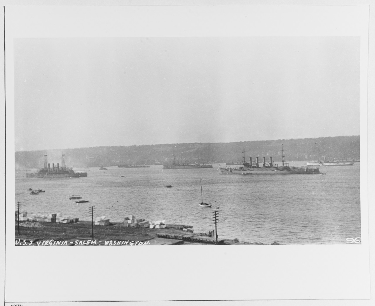 USS VIRGINIA, USS SALEM, and USS WASHINGTON