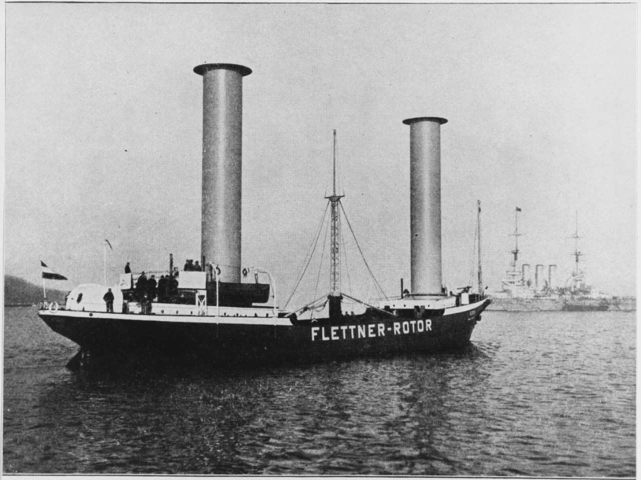 German developed Rotor-ship, the BADEN-BADEN by Anton Flettner in 1926