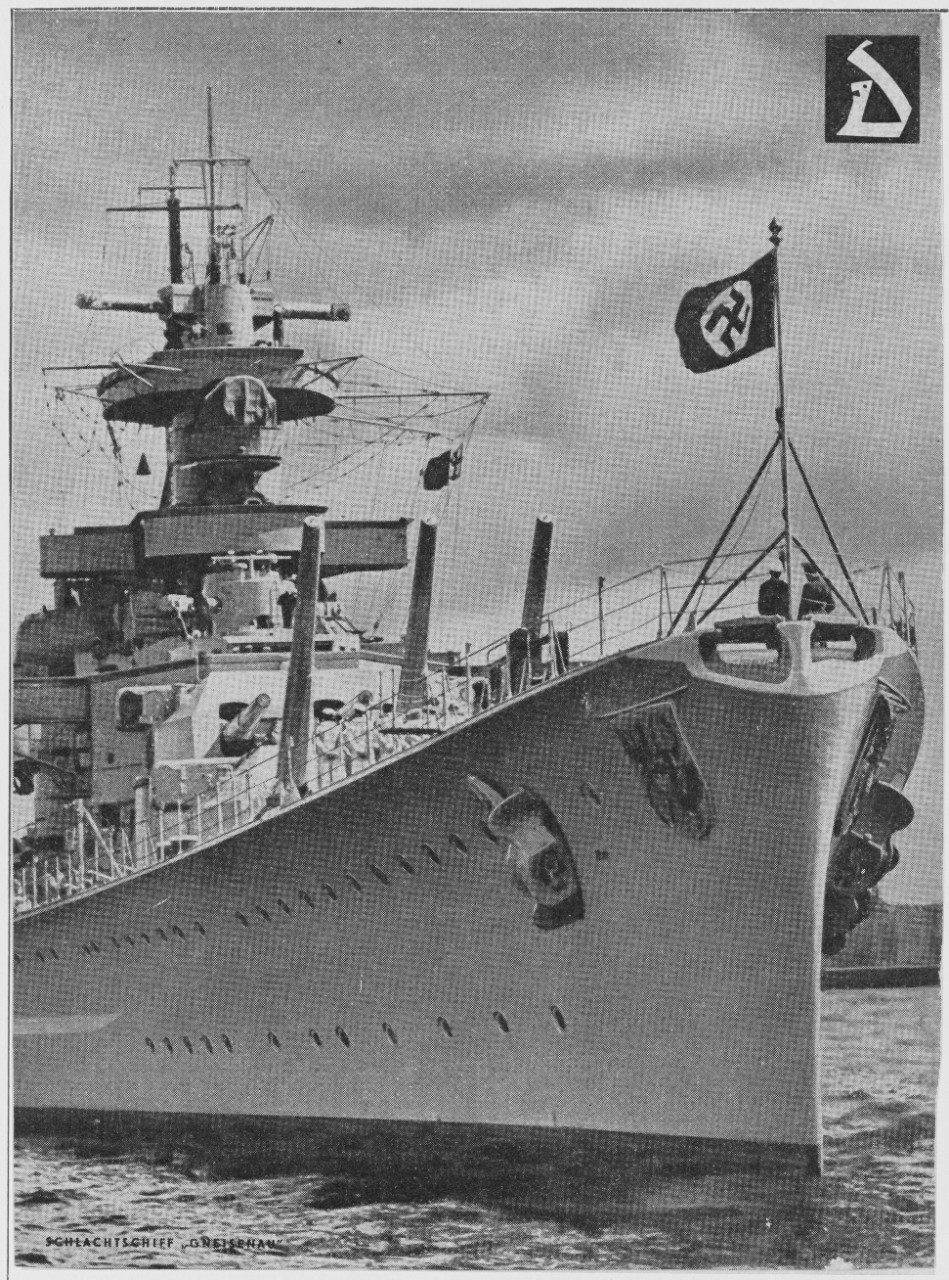 SMS GNEISENAU. Germany - BB. (SCHARNHORST Class). 1938